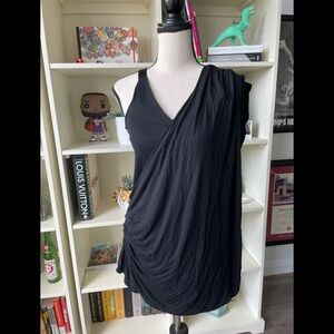 French Connection Drape Blouse in Black Size 4
